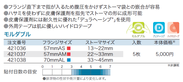 デュラヘーシブ®ナチュラ™Ｍフランジアコーディオン®